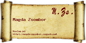Magda Zsombor névjegykártya
